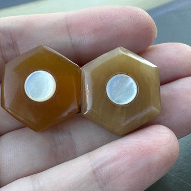 1930s Bakelite and Mother of Pearl “Boobies” Brooch Bloomers and Frocks